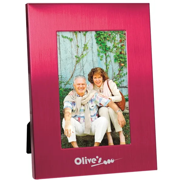 4" x 6" Colorful Brushed Aluminum Frame - 4" x 6" Colorful Brushed Aluminum Frame - Image 0 of 5