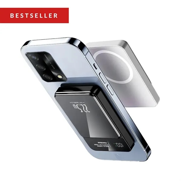 PD Magnetic Power Bank 5,000mAh w/ Display - PD Magnetic Power Bank 5,000mAh w/ Display - Image 0 of 11