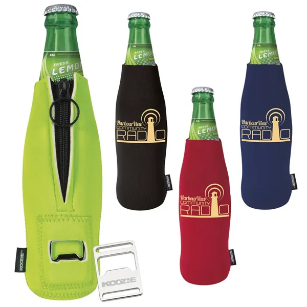 Koozie® Bottle Cooler w/ Removable Bottle Opener - Koozie® Bottle Cooler w/ Removable Bottle Opener - Image 0 of 1