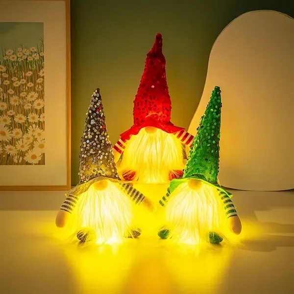 Light-Up Rudolph Christmas Gnome Decoration - Light-Up Rudolph Christmas Gnome Decoration - Image 1 of 4