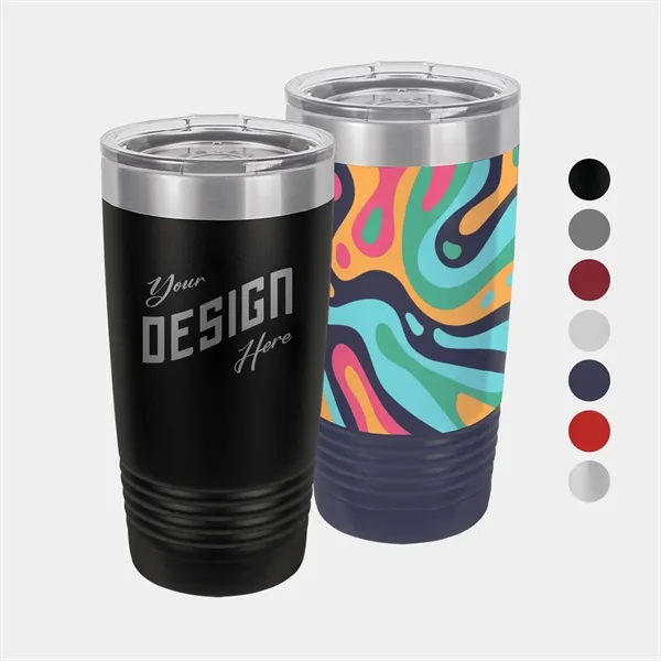 20oz Polar Camel® Stainless Steel Insulated Ringneck Tumbler - 20oz Polar Camel® Stainless Steel Insulated Ringneck Tumbler - Image 0 of 8