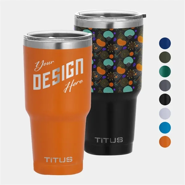 30 oz TiTUS® Double Wall Stainless Steel Insulated Tumbler - 30 oz TiTUS® Double Wall Stainless Steel Insulated Tumbler - Image 0 of 11