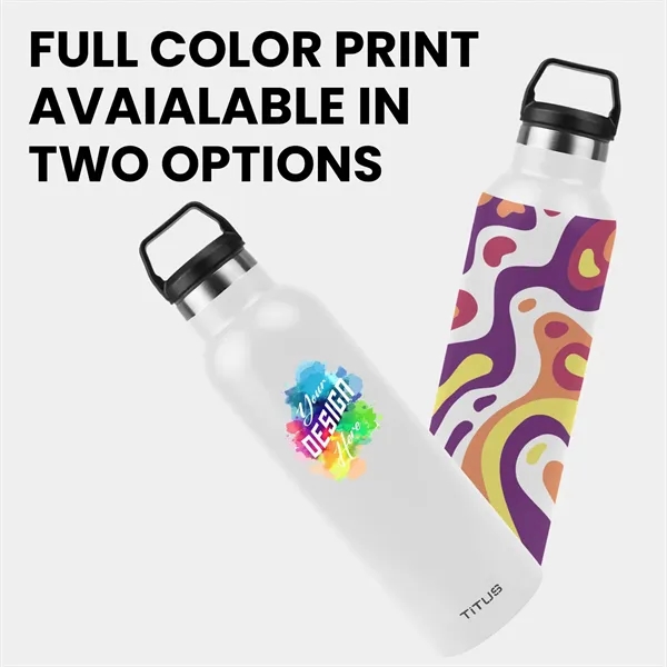 Premium 25 oz TiTUS® Stainless Steel Insulated Water Bottle - Premium 25 oz TiTUS® Stainless Steel Insulated Water Bottle - Image 1 of 4
