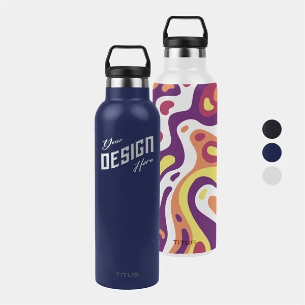 Premium 25 oz TiTUS® Stainless Steel Insulated Water Bottle - Premium 25 oz TiTUS® Stainless Steel Insulated Water Bottle - Image 0 of 4