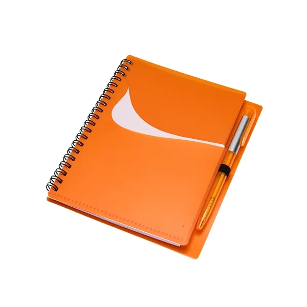 Wavy Design PP Cover RIng Notebook with Matching Pens - Wavy Design PP Cover RIng Notebook with Matching Pens - Image 3 of 6