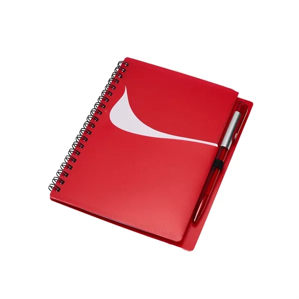 Wavy Design PP Cover RIng Notebook with Matching Pens - Wavy Design PP Cover RIng Notebook with Matching Pens - Image 4 of 6