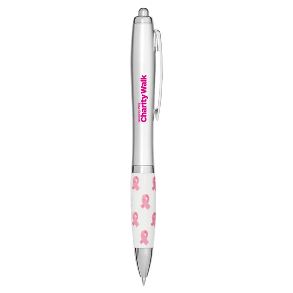 Breast Cancer Awareness Pink Ribbon Ballpoint Pen - Breast Cancer Awareness Pink Ribbon Ballpoint Pen - Image 0 of 2