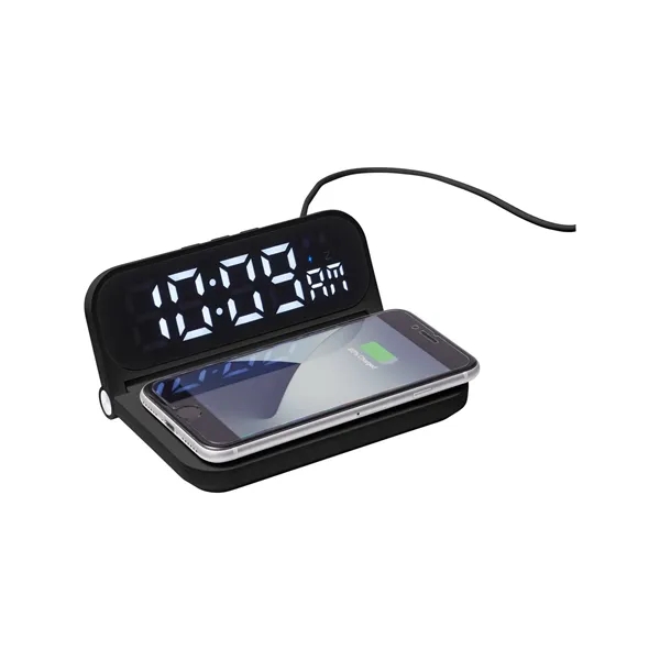 Foldable Alarm Clock & Wireless Charger - Foldable Alarm Clock & Wireless Charger - Image 2 of 7
