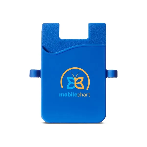 Silicone Smartphone Pocket with Earbud Loops - Silicone Smartphone Pocket with Earbud Loops - Image 0 of 3