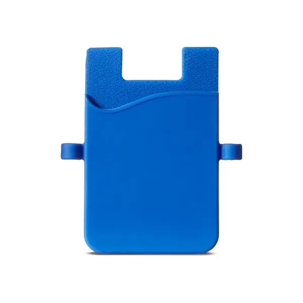 Silicone Smartphone Pocket with Earbud Loops - Silicone Smartphone Pocket with Earbud Loops - Image 1 of 3