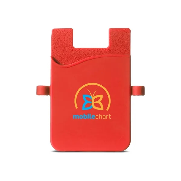 Silicone Smartphone Pocket with Earbud Loops - Silicone Smartphone Pocket with Earbud Loops - Image 3 of 3