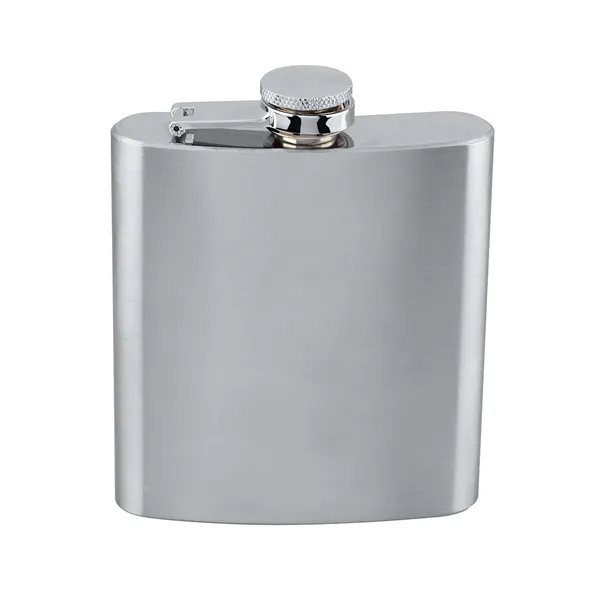 6 oz Stainless Steel Flask - 6 oz Stainless Steel Flask - Image 1 of 3