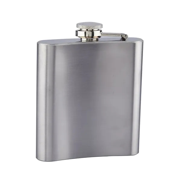 6 oz Stainless Steel Flask - 6 oz Stainless Steel Flask - Image 2 of 3
