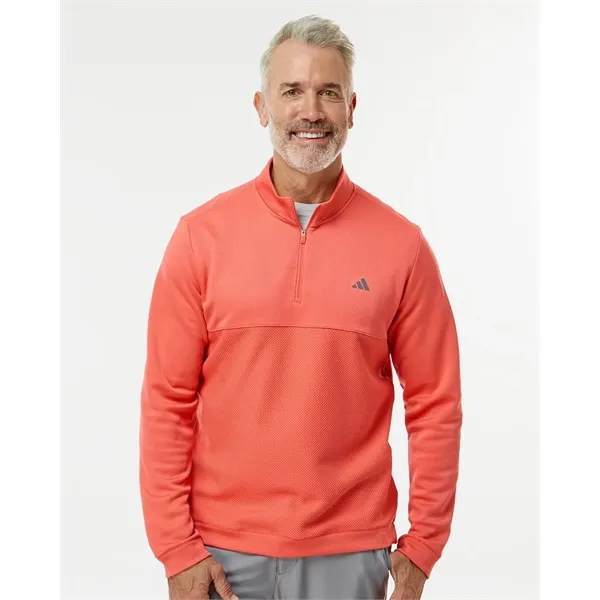 Adidas Men's Ultimate365 Textured Quarter-Zip Pullover - Adidas Men's Ultimate365 Textured Quarter-Zip Pullover - Image 0 of 4