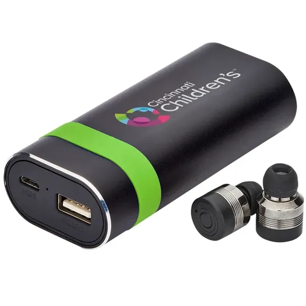 Persona® Bluetooth® Earbuds and Power Bank - Persona® Bluetooth® Earbuds and Power Bank - Image 6 of 20