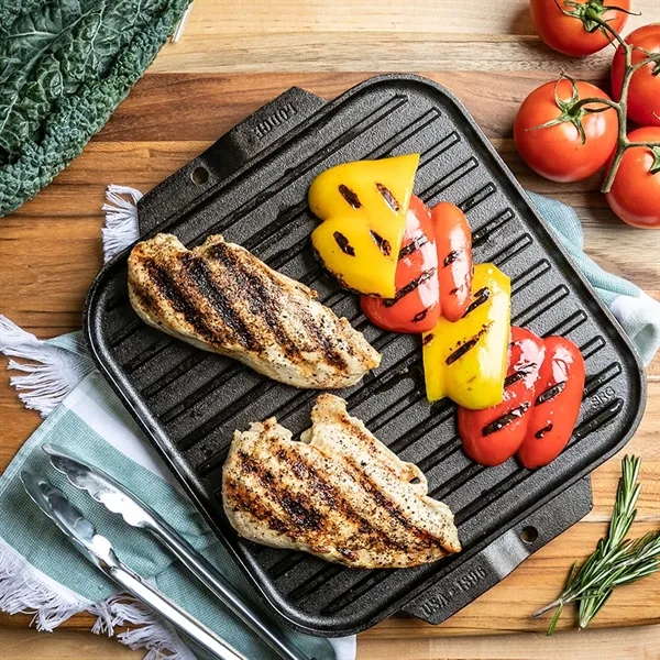 Lodge® 10.5" Cast Iron Reversible Grill / Griddle - Lodge® 10.5" Cast Iron Reversible Grill / Griddle - Image 13 of 15