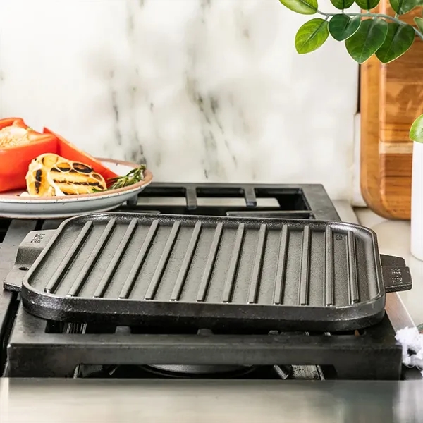 Lodge® 10.5" Cast Iron Reversible Grill / Griddle - Lodge® 10.5" Cast Iron Reversible Grill / Griddle - Image 15 of 15