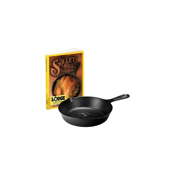 Lodge® 8" Cast Iron/Skillet Full Cookbook Gift Set