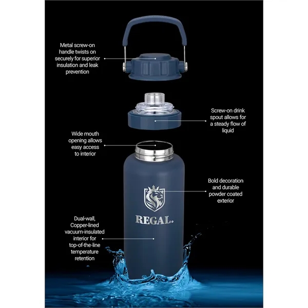 Urban Peak® 34oz Dual Top Water Bottle - Urban Peak® 34oz Dual Top Water Bottle - Image 2 of 17
