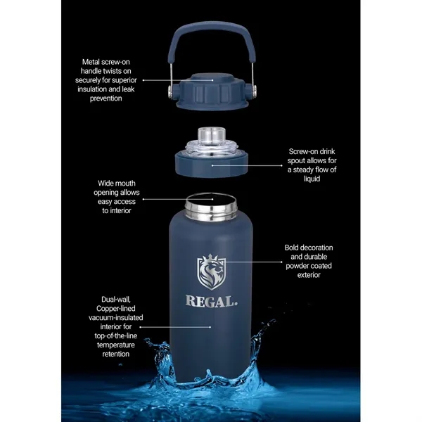 Urban Peak® 34oz Dual Top Water Bottle - Urban Peak® 34oz Dual Top Water Bottle - Image 7 of 17