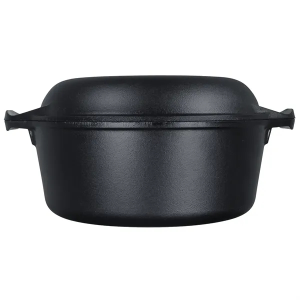 Lodge® 5 Qt Cast Iron Double Dutch Oven - Lodge® 5 Qt Cast Iron Double Dutch Oven - Image 4 of 6