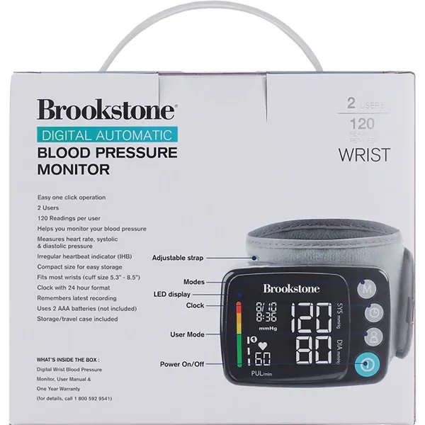 Brookstone® Digital Blood Pressure Monitor - Brookstone® Digital Blood Pressure Monitor - Image 9 of 20