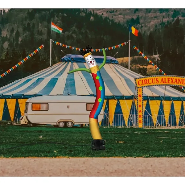 Jester Inflatable Tube Man with Blower - Jester Inflatable Tube Man with Blower - Image 1 of 7