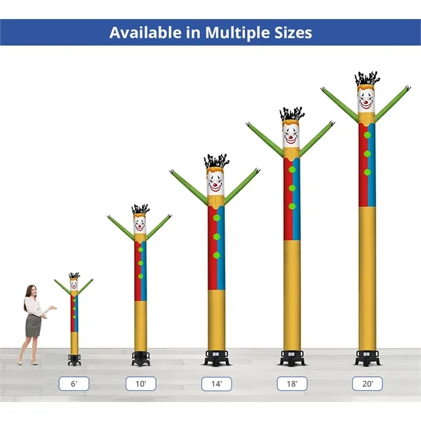 Jester Inflatable Tube Man with Blower - Jester Inflatable Tube Man with Blower - Image 3 of 7