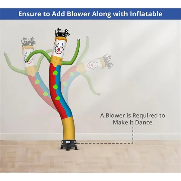 Jester Inflatable Tube Man with Blower - Jester Inflatable Tube Man with Blower - Image 7 of 7
