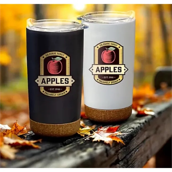 Full Color Cork Bottom Tumbler 18 oz