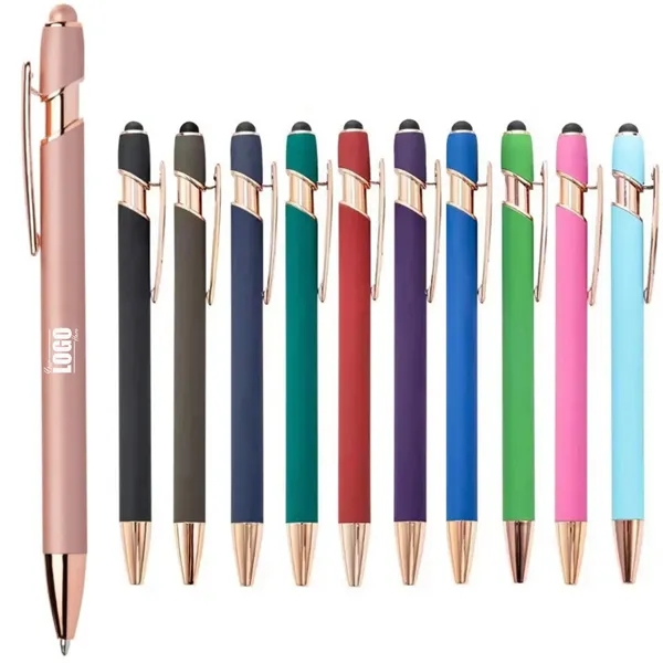 2-in-1 Stylus Retractable Ballpoint Pen - 2-in-1 Stylus Retractable Ballpoint Pen - Image 0 of 3