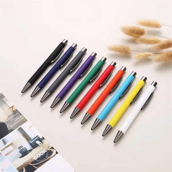 1.0mm Aluminum Retractable Ballpoint Pen - 1.0mm Aluminum Retractable Ballpoint Pen - Image 1 of 2