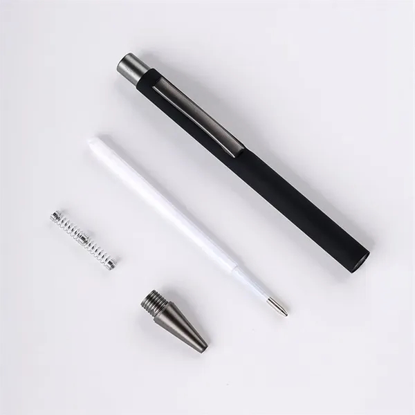 1.0mm Aluminum Retractable Ballpoint Pen - 1.0mm Aluminum Retractable Ballpoint Pen - Image 2 of 2