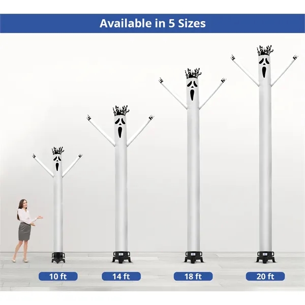 Ghost Inflatable Tube Man with Blower - Ghost Inflatable Tube Man with Blower - Image 3 of 7