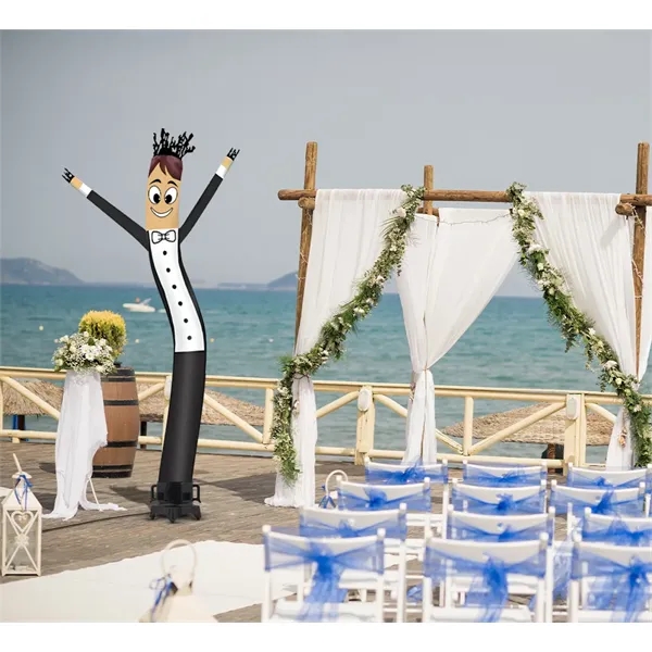 Groom Inflatable Tube Man Character with Blower - Groom Inflatable Tube Man Character with Blower - Image 1 of 7