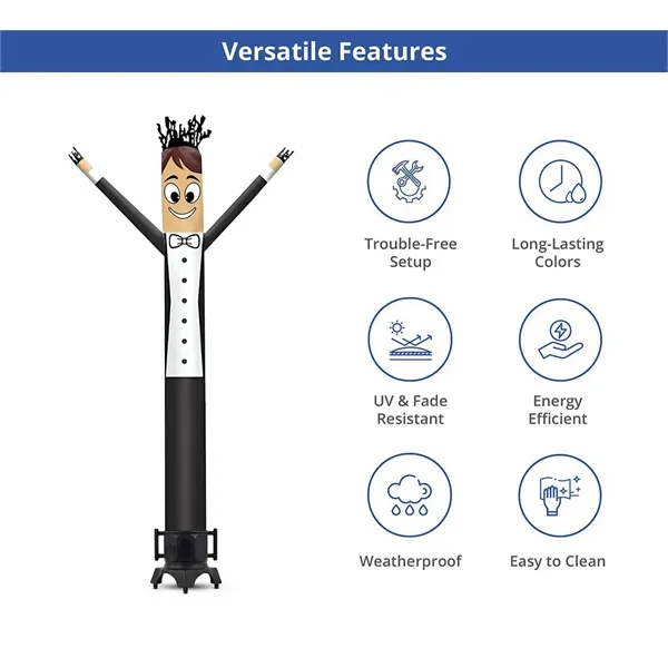 Groom Inflatable Tube Man Character with Blower - Groom Inflatable Tube Man Character with Blower - Image 2 of 7