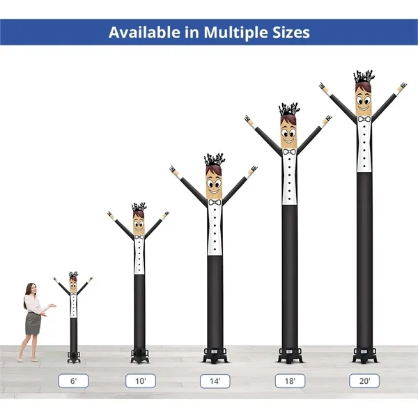 Groom Inflatable Tube Man Character with Blower - Groom Inflatable Tube Man Character with Blower - Image 3 of 7