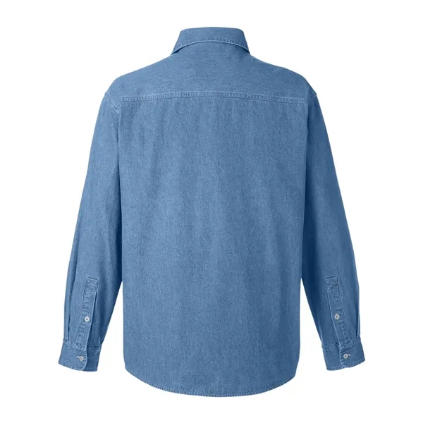 Harriton Unisex Denim Shirt Jacket - Harriton Unisex Denim Shirt Jacket - Image 4 of 4