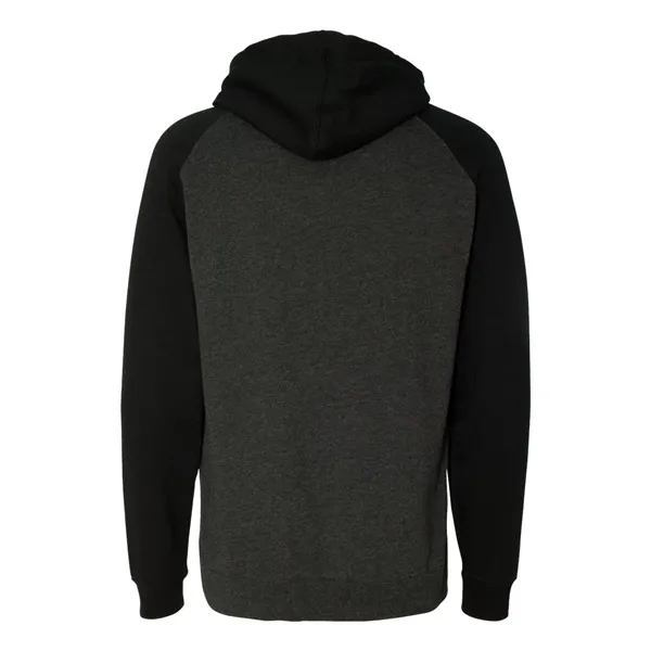 Independent Trading Co. Unisex Raglan Hooded Sweatshirt - Independent Trading Co. Unisex Raglan Hooded Sweatshirt - Image 4 of 10