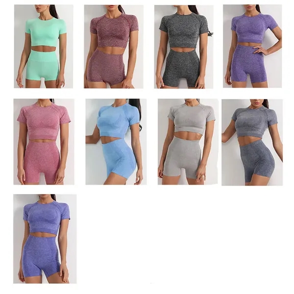 Lady's high-waisted yoga workout suit - Lady's high-waisted yoga workout suit - Image 1 of 4