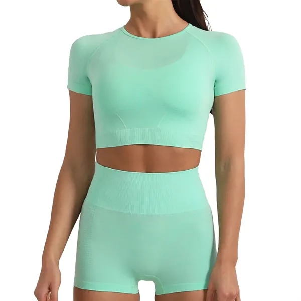 Lady's high-waisted yoga workout suit - Lady's high-waisted yoga workout suit - Image 4 of 4