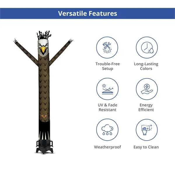 Eagle Inflatable Tube Man Mascot with Blower - Eagle Inflatable Tube Man Mascot with Blower - Image 2 of 7