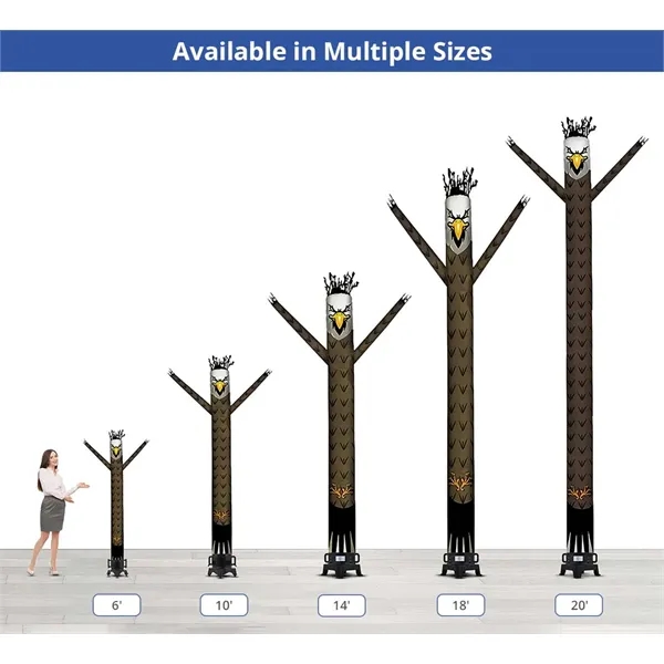 Eagle Inflatable Tube Man Mascot with Blower - Eagle Inflatable Tube Man Mascot with Blower - Image 3 of 7