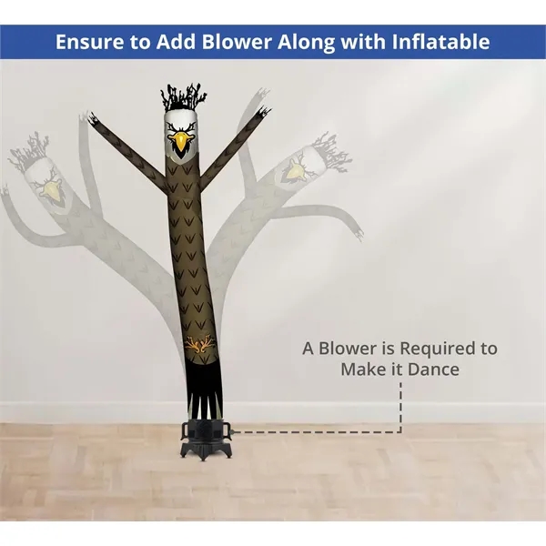 Eagle Inflatable Tube Man Mascot with Blower - Eagle Inflatable Tube Man Mascot with Blower - Image 7 of 7