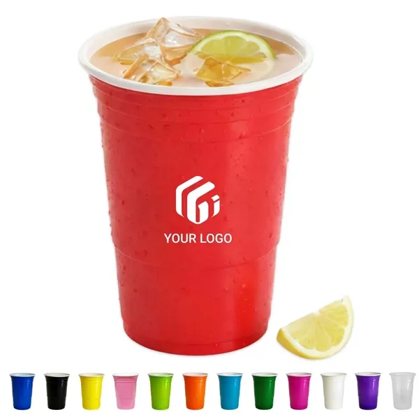 Party supplies assorted disposable 16oz drinking plastic cup - Party supplies assorted disposable 16oz drinking plastic cup - Image 0 of 4
