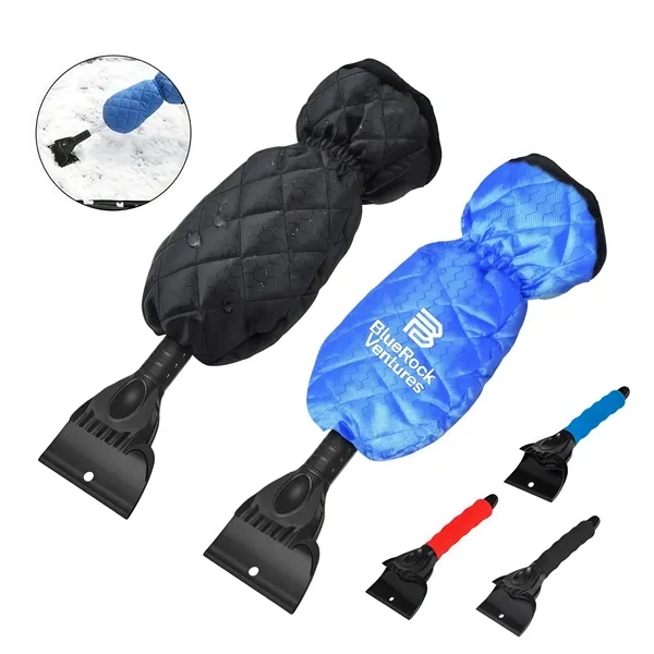Insulated Ice Scraper Mitt for Car Windshield Cleaning - Insulated Ice Scraper Mitt for Car Windshield Cleaning - Image 0 of 5