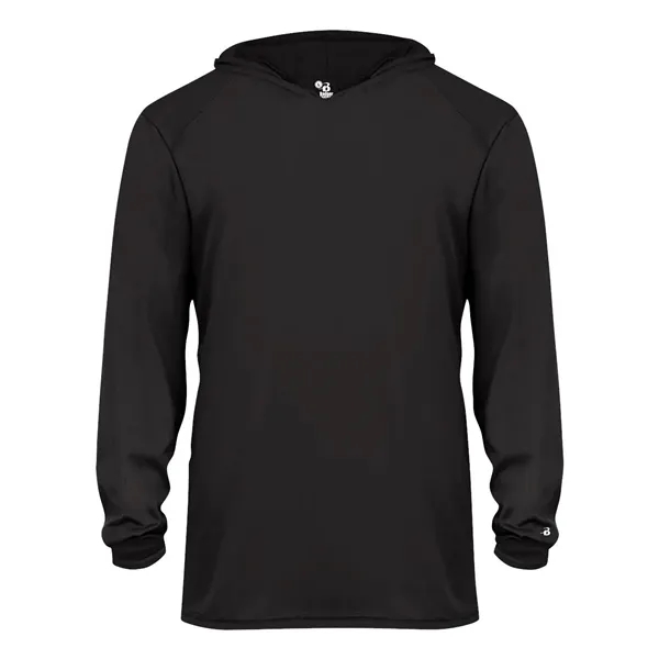 Badger Youth B-Core Long Sleeve Hooded T-Shirt - Badger Youth B-Core Long Sleeve Hooded T-Shirt - Image 0 of 34