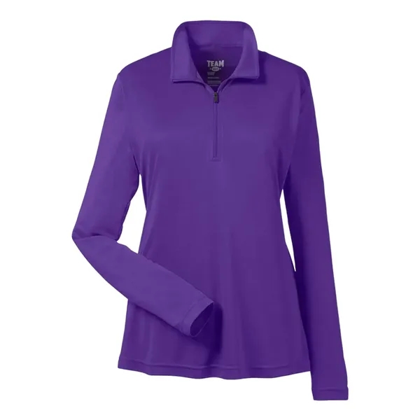 Team 365 Women's Zone Performance Quarter-Zip Pullover - Team 365 Women's Zone Performance Quarter-Zip Pullover - Image 9 of 12