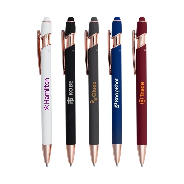 Lexi Stylus Satin Soft Touch Gel Click Pen - Rose Gold (Recy - Lexi Stylus Satin Soft Touch Gel Click Pen - Rose Gold (Recy - Image 0 of 11