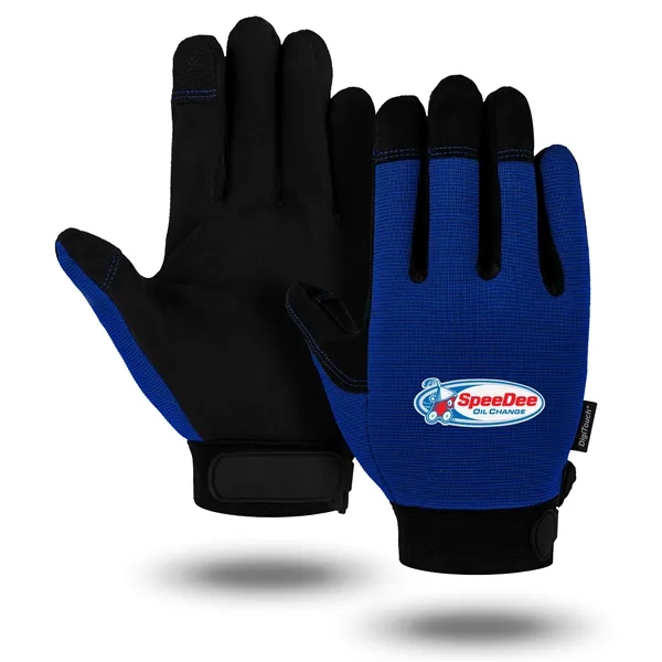 Navy Blue Touchscreen Mechanics Gloves - Navy Blue Touchscreen Mechanics Gloves - Image 0 of 0